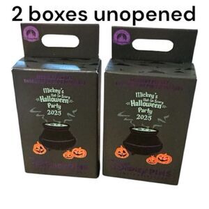 Disney Halloween 2025 Pin Collection - Black and Orange